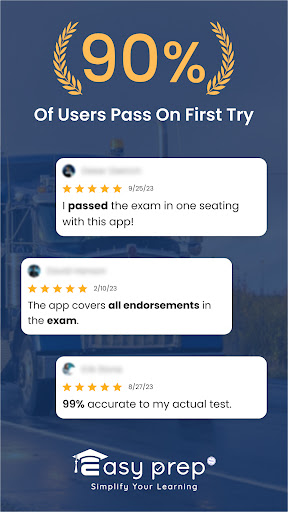 Screenshot CDL Prep – Practice Test 2025