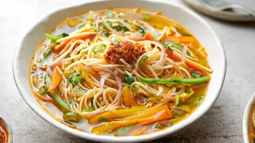 Mixed Thuppa Noodles-Bhutanese Choice
