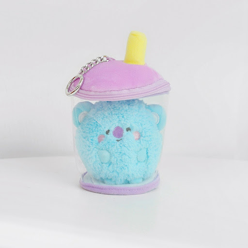 Title 2, Small Animal Milk Tea Cup Built In Plush Doll P...