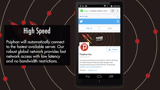 Screenshot Psiphon