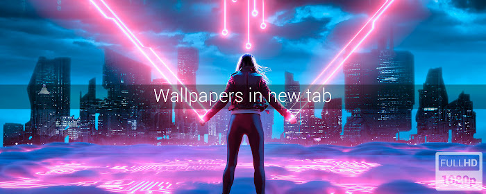 Neon art 2021 Wallpapers New Tab marquee promo image