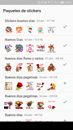 Stickers de Buenos días?, Buenas noches 2020 ?