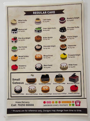 Bakery B By Best Bakers menu 