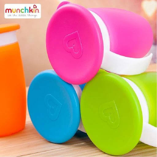 Cốc tập uống 360 độ Munchkin có nắp 207ml (Xanh dương) MK51854