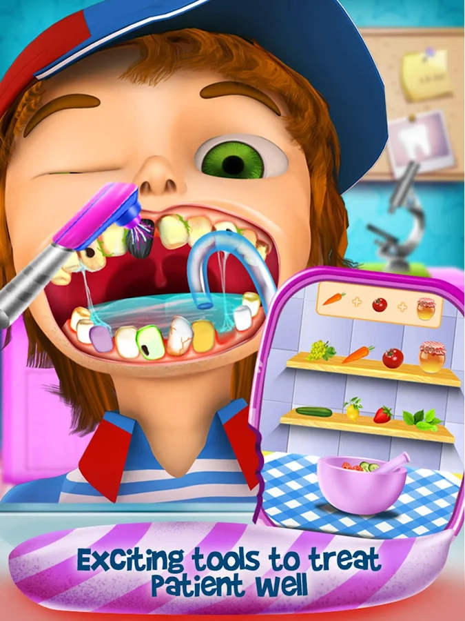   미친 재미 아이의 치과 의사- 스크린샷 