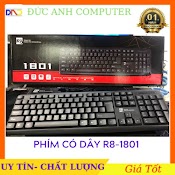 Bàn Phím Máy Tính R8 1803/1801 - Hàng Chính Hãng R8 - Bảo Hành 12 Tháng - 1 Đổi 1 - Lướt Phím Êm Ái - Thích Hợp Cho Văn Phòng