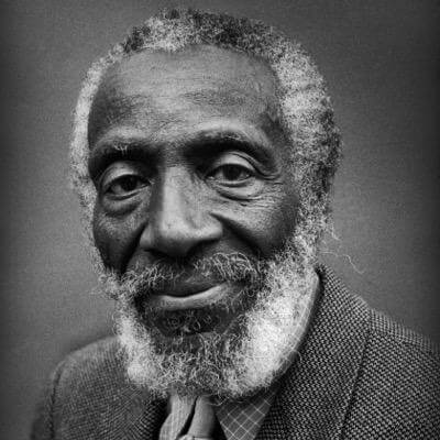 The late American civil rights activist Dick Gregory.