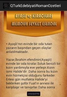 Türk Edebiyatı Roman Özetleri - náhled