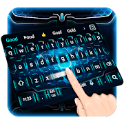 Neon Blue tech Keyboard 10001002 Icon