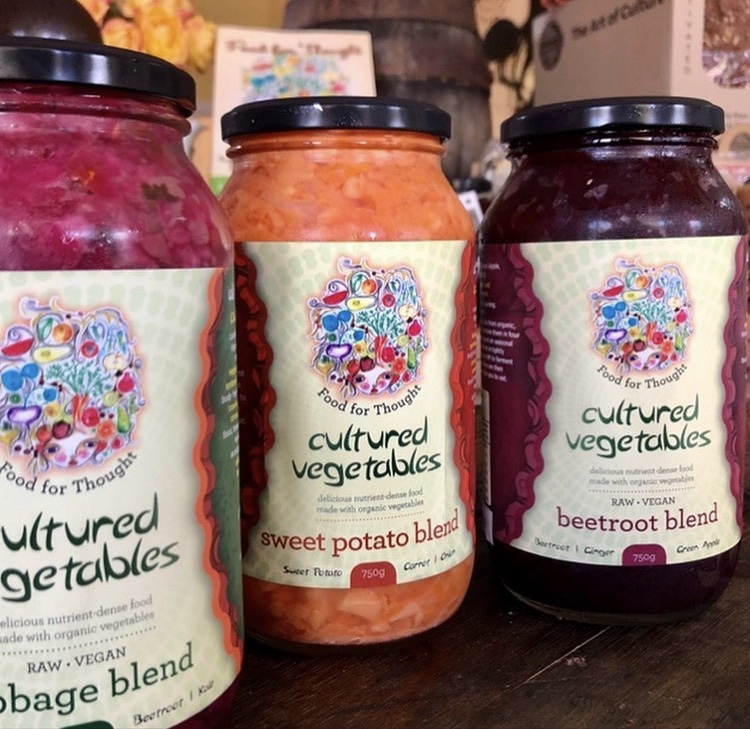 House made Sauerkraut and Fermented Veggies served with meals or take a jar home!