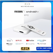 Android Box Mecool Km2, Cpu S905X2 - B, Ddr4 2Gb, Emmc 8Gb, Android Tv 10 Chính Chủ Google, Remote Voice Theo Box
