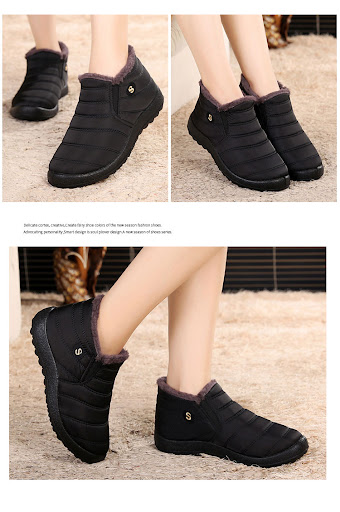 Title 4, Non-slip thickened warm snow boots for ultimate...