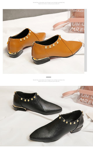 Title 8, New Style Pointed Rivet Fashion Casual Single S...