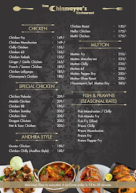 New Chinmayees Restaurant menu 4