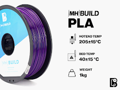 Silver MH Build Series PLA Filament - 1.75mm (3kg)