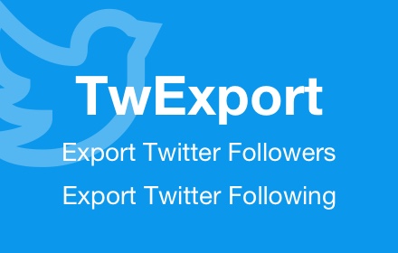 TwExport - Export Twitter Followers Preview image 0