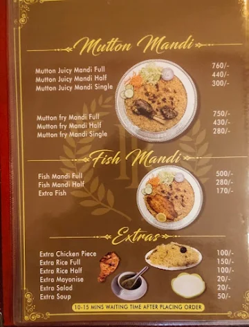 Imran Cafe menu 