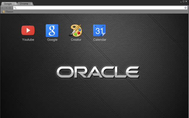 Oracle Black Theme chrome extension