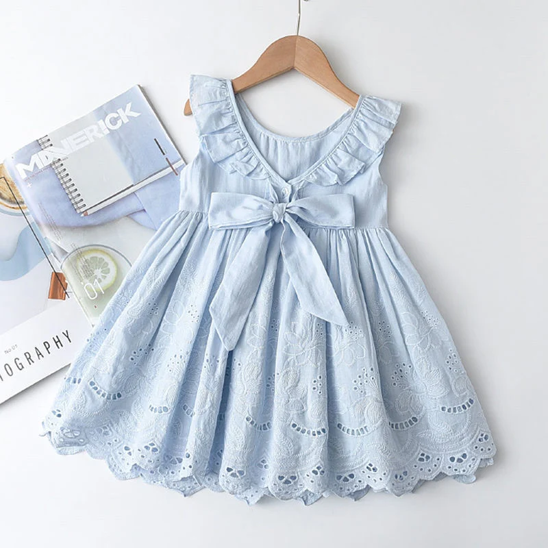 Title 8, Robe bébé fille style Western avec broderie, gi...