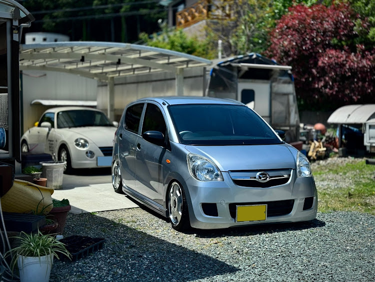 ミラのここからがスタート・変態の領域・車高調・ユーロライン・GWに関するカスタム事例の投稿画像1枚目