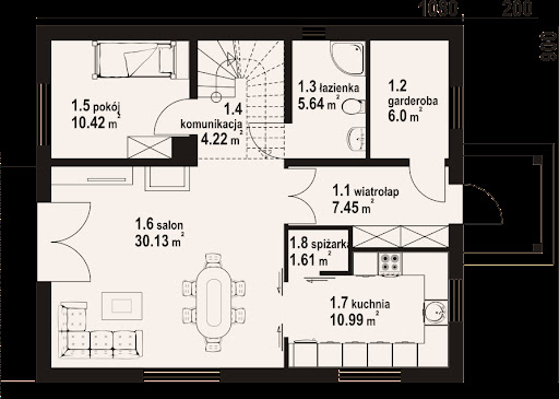 Gryfice 33 dws - Rzut parteru