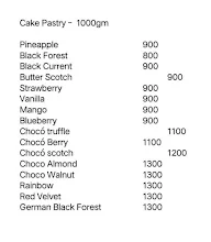 The Chill Cakes menu 2