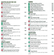 Not Out O7 Sports Cafe menu 6