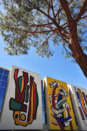 The Ferdinand Leger Museum stands at the foot of the village of Biot, France.