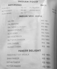 Manali Day Cafe menu 3