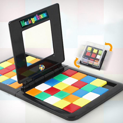 Title 2, Color Battle Square Race Game Parent Child Desk...