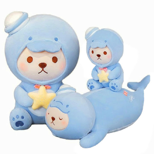 Title 8, Little Bear Ocean Series Doll Plush Toy for Kid...