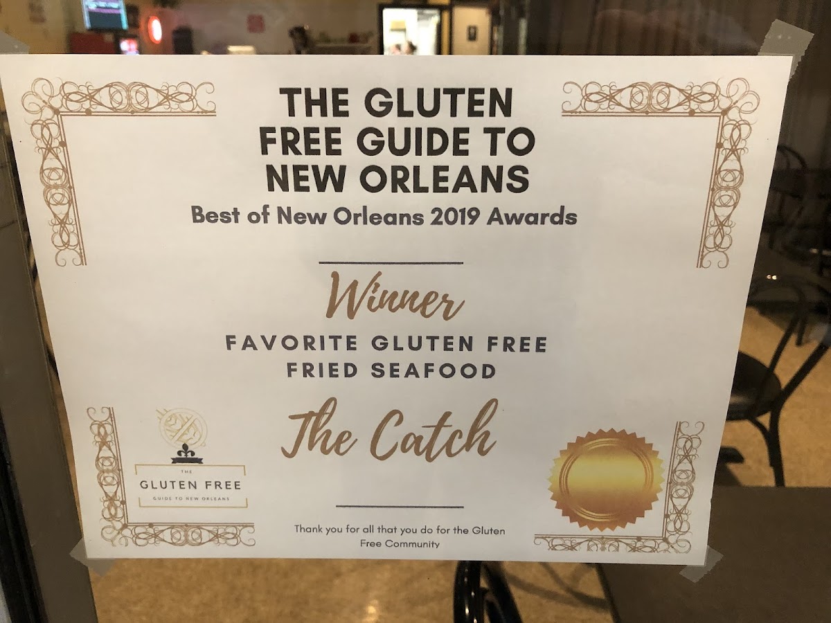 Gluten-Free at The Catch Seafood Restaurant