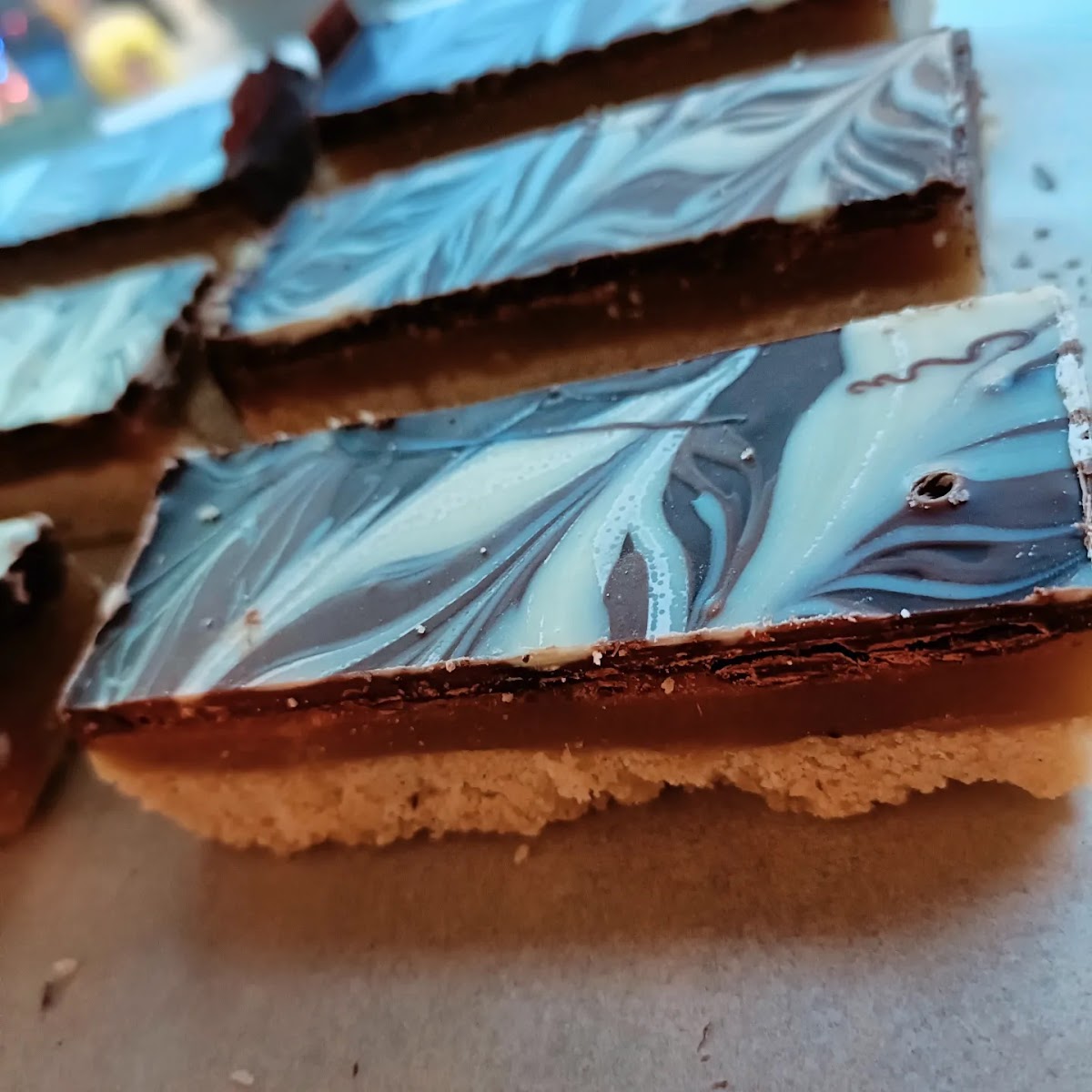 Our famous caramel shortbread