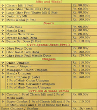 Govindam Thatte Idli menu 1