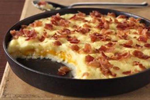 Cheddar-Mashed Potato-Bacon Casserole