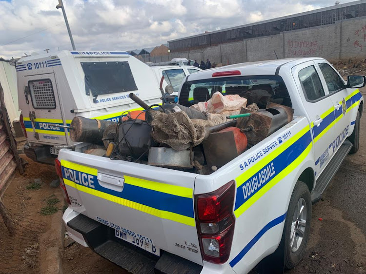 Police say their operations will continue until Riverlea’s illegal mining activities have been stabilised.