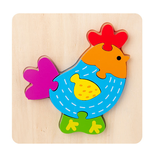 Title 1, Creative Childrens Wooden Thickened Jigsaw Puz...