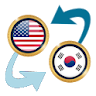 US Dollar to South Korean Won icon