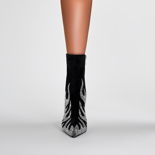 Title 10, Womens Teeth Profiled Heel High Heel Boots, co...