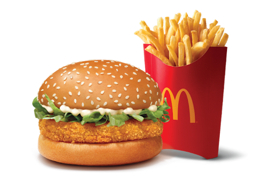 McVeggie Burger + Fries (L)