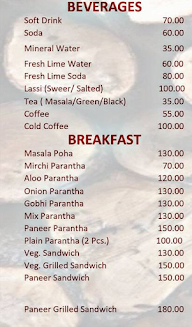 Spicy Tadka menu 1