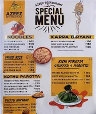 Azeez Restaurant menu 6