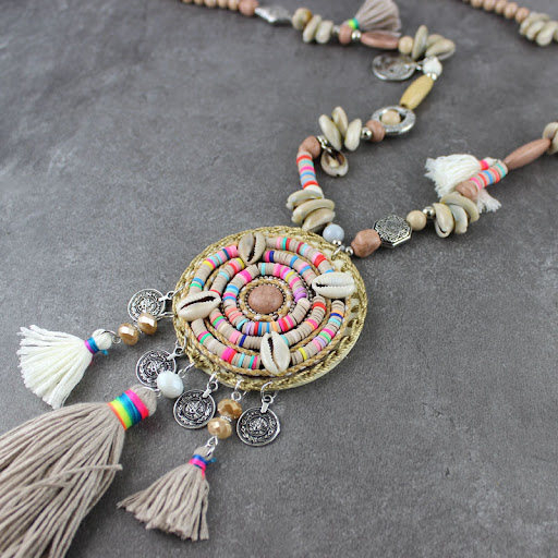 Title 2, New Handmade Bohemian Style Tassel Necklace for...