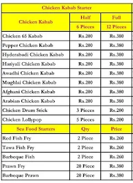 Only Biryani & Kabab menu 3