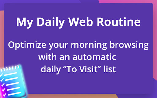 My Web Routine - Goodbye bookmarks