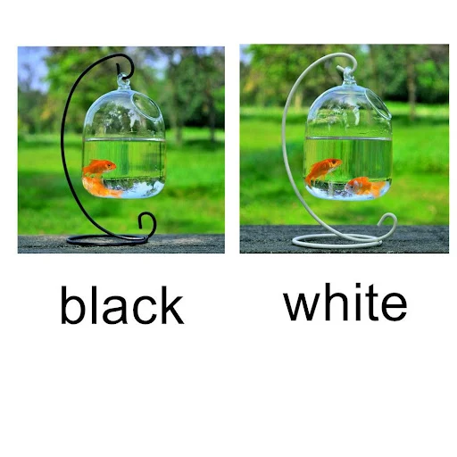 Creative Hanging Glass Vase Fish Tank, Transparent Glass Handmade Fish Tank, Home Decoration Ornaments