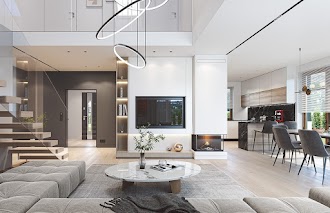 Aranżacja wnętrz 1 domu Zefir