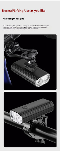 Title 3, L2 2 Bicycle Light TYPE-C Rechargeable Aluminum...