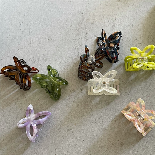 Title 7, Fashion Retro Colorized Butterfly Small Hair Cl...