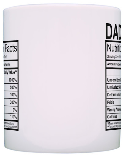 Title 9, Mothers Day Nutrition Label Mug Ceramic Coffee...